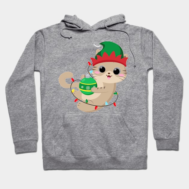 Christmas Kitty Hoodie by DZHotMess